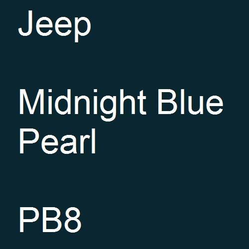 Jeep, Midnight Blue Pearl, PB8.